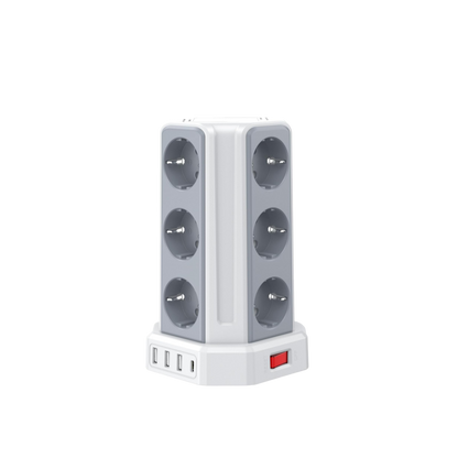 Sameriver 12-Outlet Power Strip with 5-Meter Extension Cord